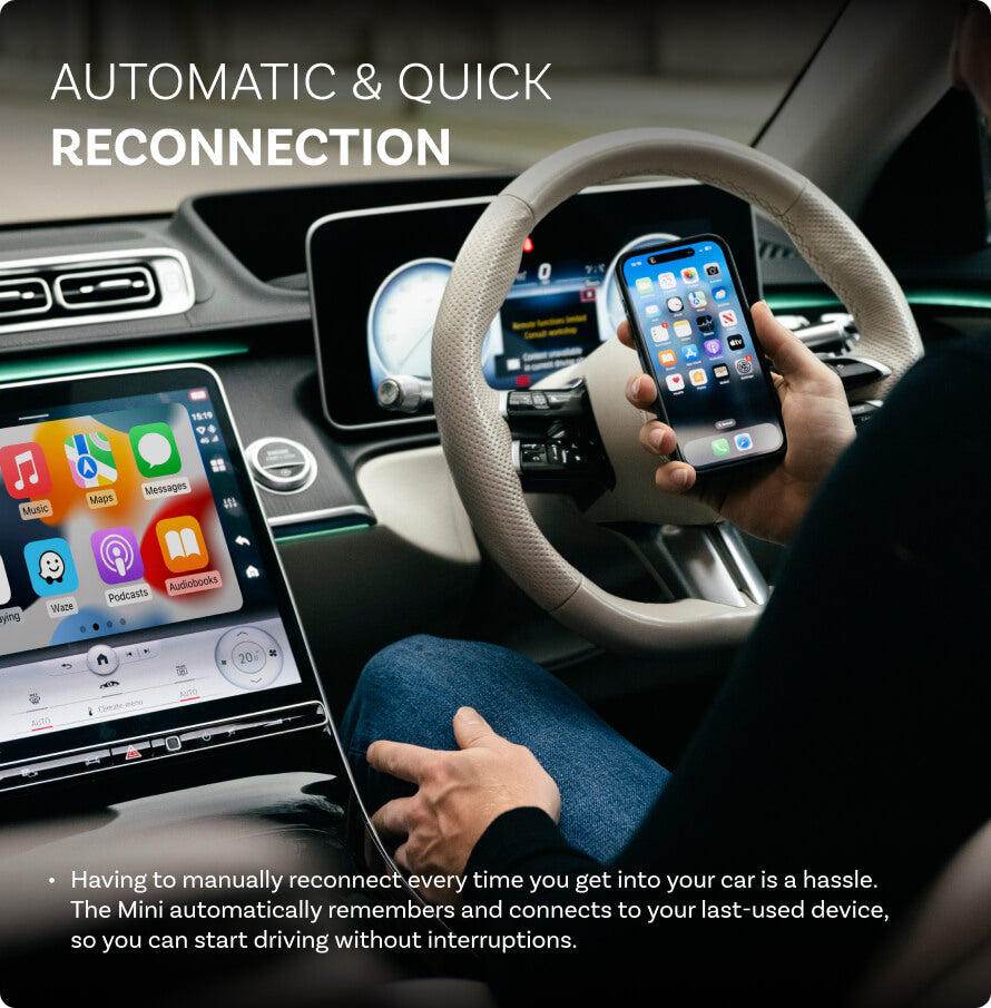 Mini Wireless CarPlay/Android Auto Adapter