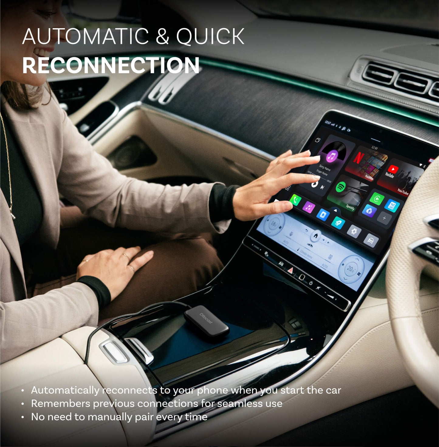 Play2Video Ultra Wireless CarPlay/Android Auto All-in-1 Adapter